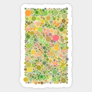 Pastel Organic Colors Abstract Bubble Earth Tones Vector Pattern Sticker